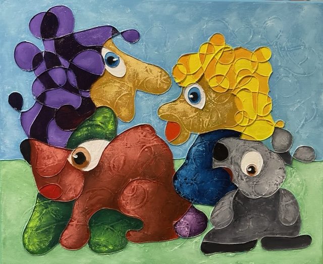 Igor komt uit het Asiel — Roetisme, 60 x 50 door Etienne Roete