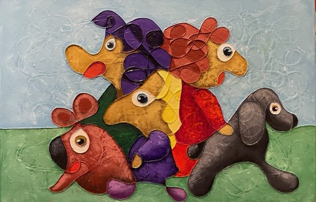 Dogschool — Roetisme, 60 x 40 door Etienne Roete