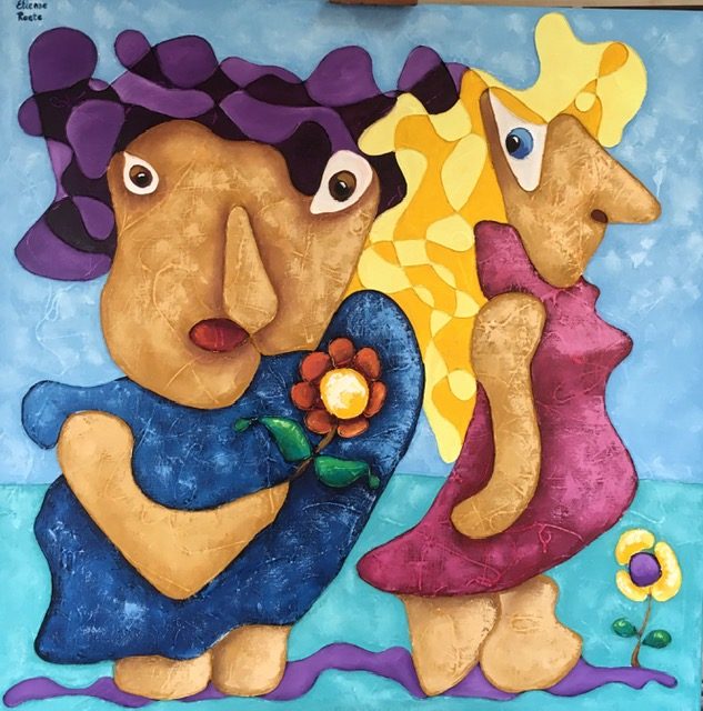 Ik vraag het ook aan ...? — Roetisme, 100 x 100 door Etienne Roete