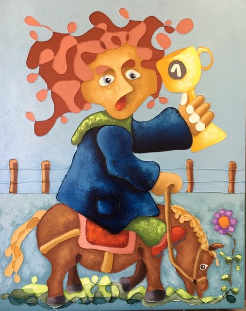 De Kampioen — Roetisme, 80 x 100 door Etienne Roete