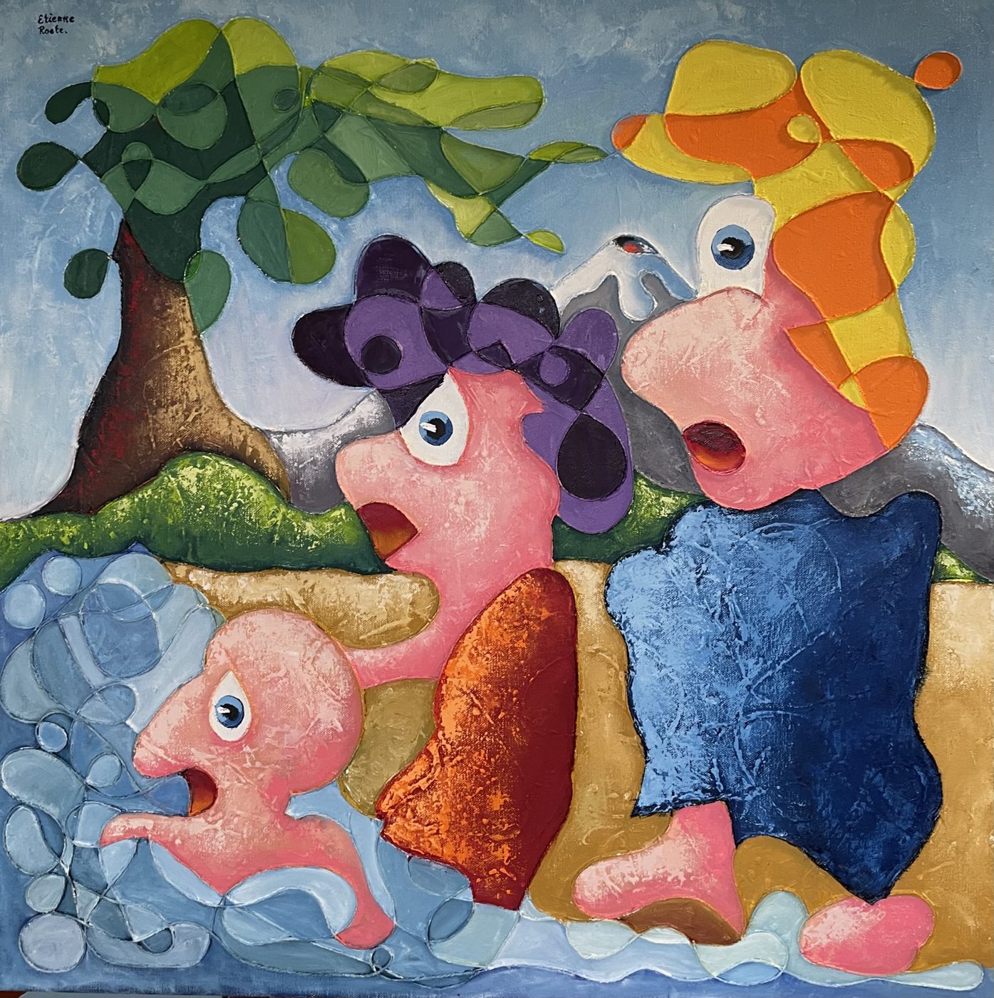 vanaf hier is het Diep ! 100 x 100 — Roetisme, 100 x 100 door Etienne Roete