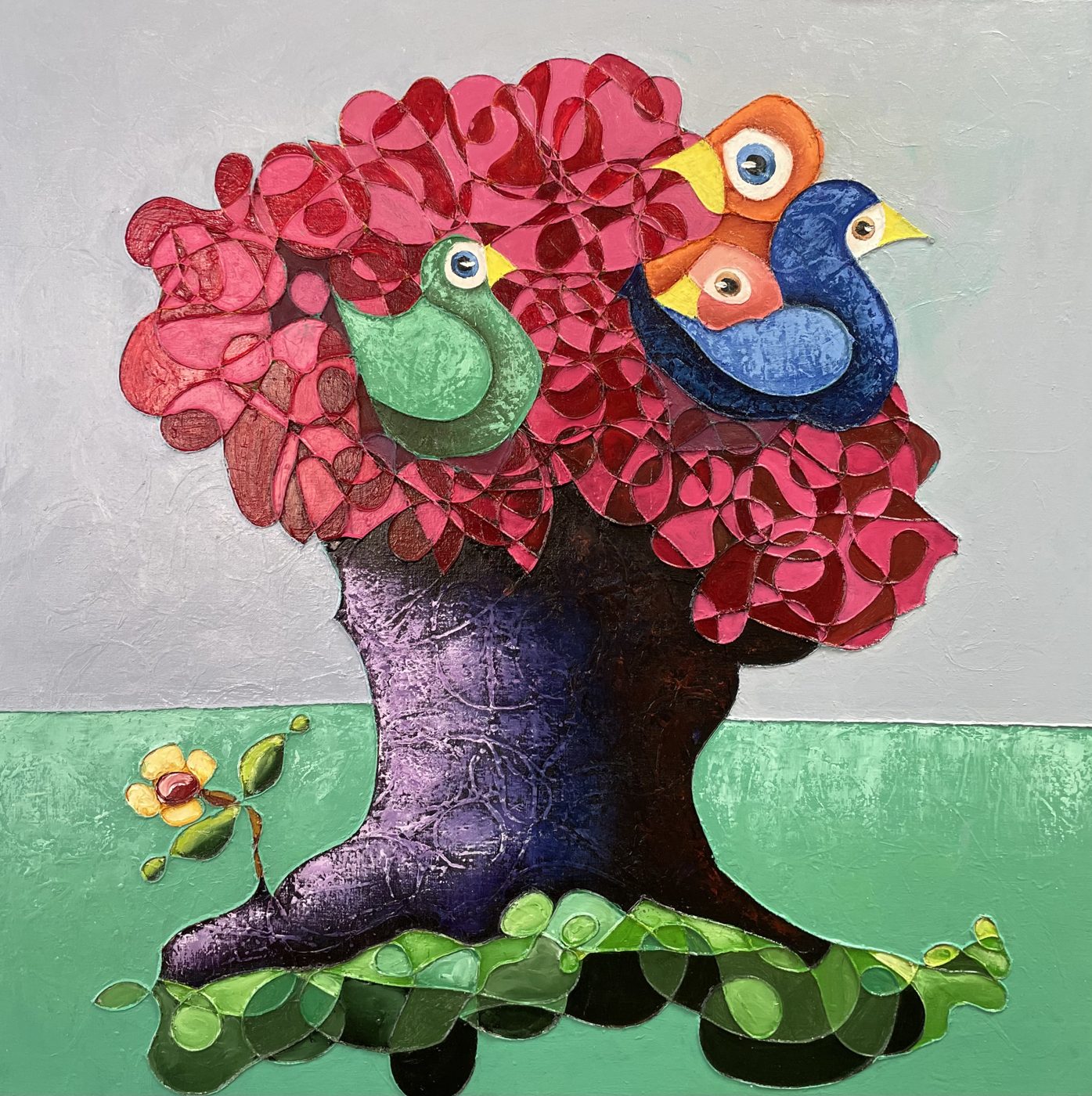 Levensboom 100 x 100 — Roetisme, 100 x 100 door Etienne Roete