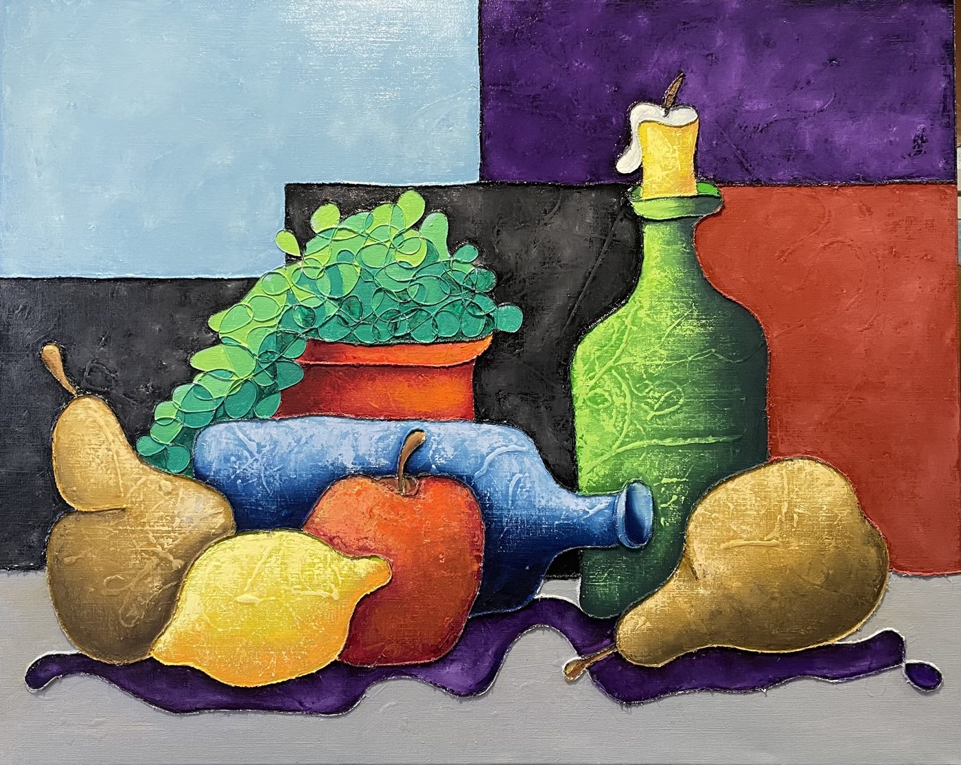 Groene Fles — Roetisme, 80 x 100 door Etienne Roete