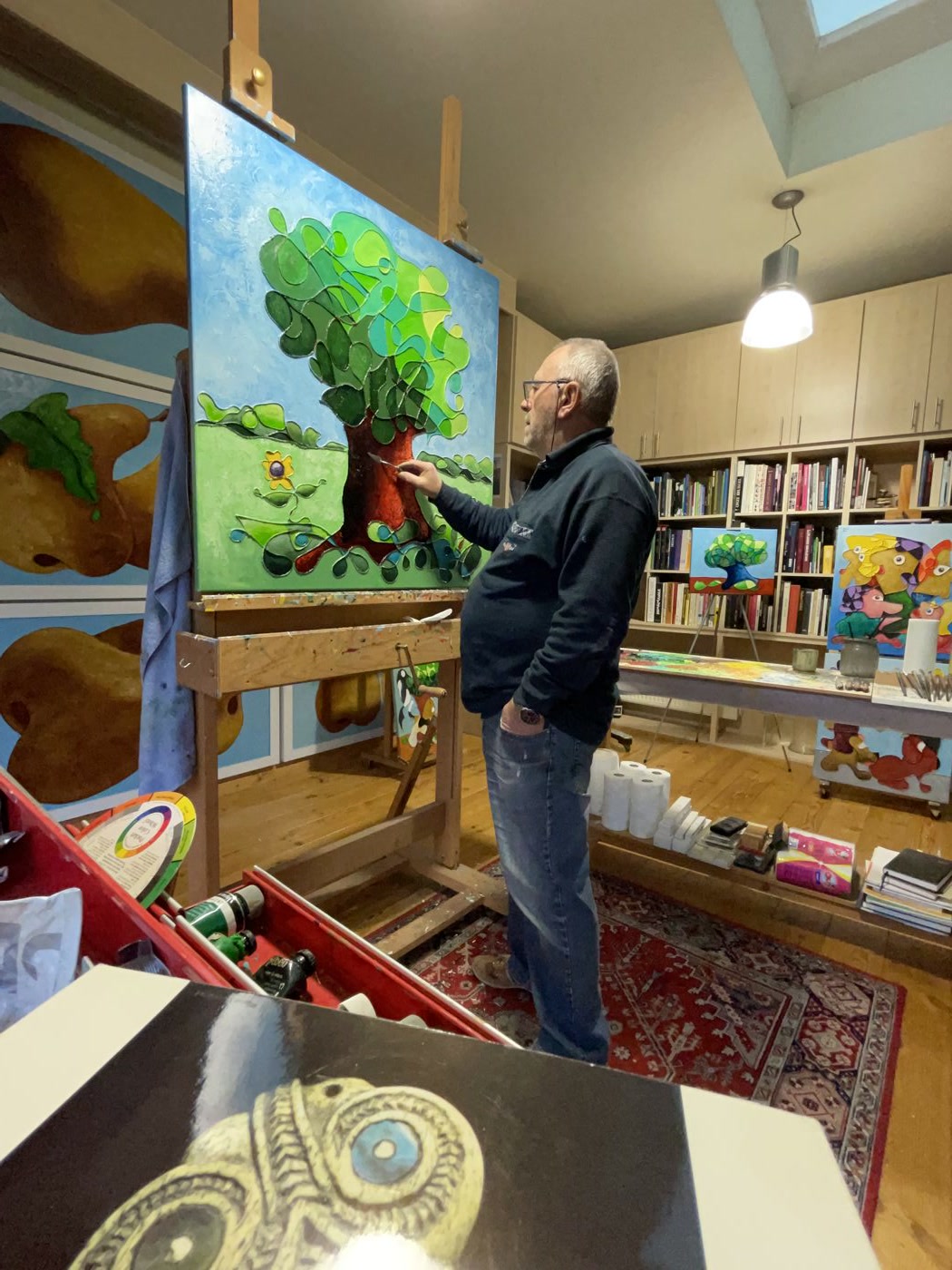 Atelier — Roetisme, schilderij door Etienne Roete