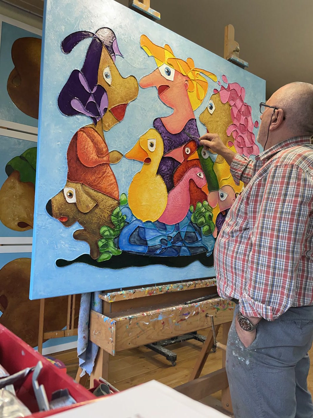 Atelier — Roetisme, 140 x 120 door Etienne Roete